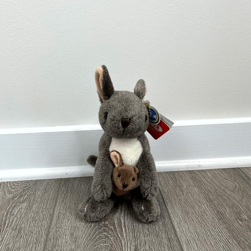 NWT Wild Republic Kangaroo With Joey Plush Stuffed Animal Plush Toy